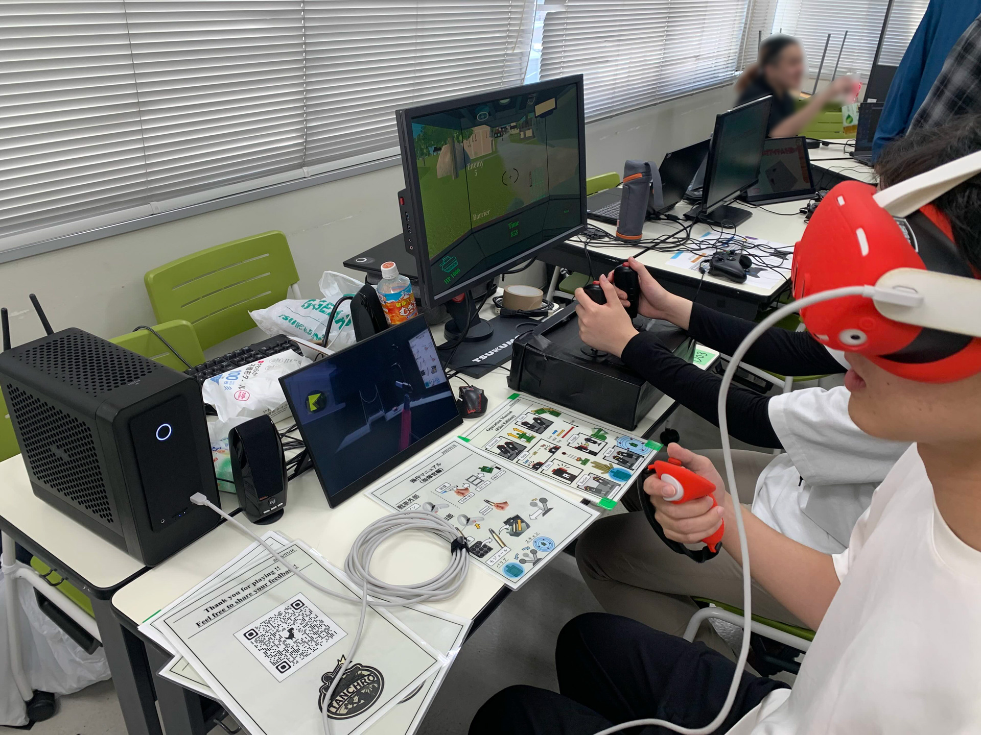 九州学生ゲーム大祭2025-ZOTAC MAGNUS ONE設置状況と専用コントローラー