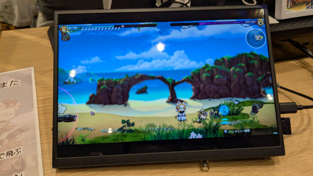 遺跡島と旅するねこまたのゲーム画面 - 横スクロールアクションゲーム