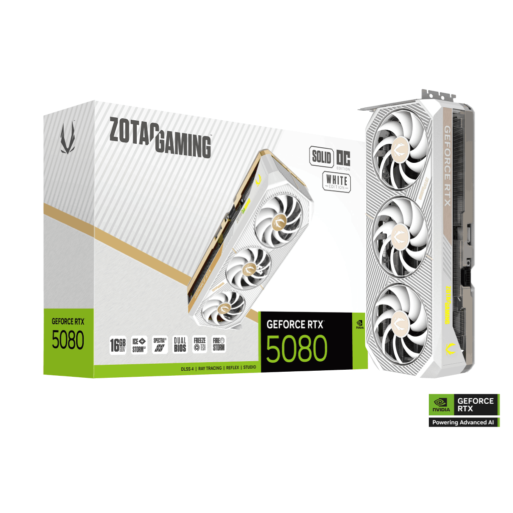 ZOTAC GAMING GeForce RTX 5080 SOLID OC White Edition - 画像 (2)