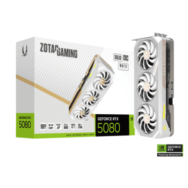 ZOTAC GAMING GeForce RTX 5080 SOLID OC White Edition