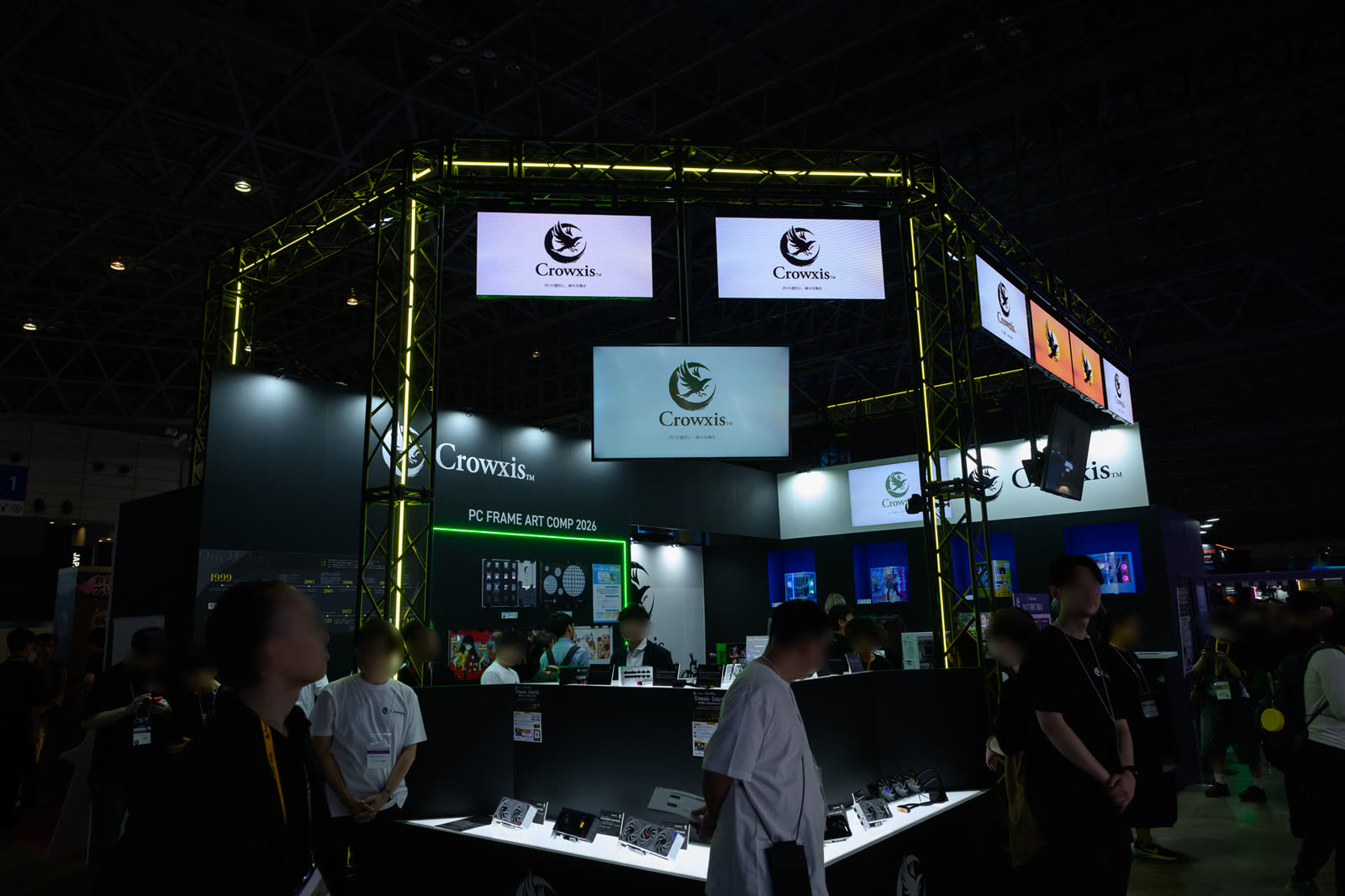 シー・エフ・デー販売 Crowxis ブース全景 東京ゲームショウ2026 PC FRAME ART COMP 2026